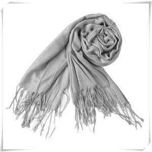 Accessories - Pashmina scarf shawl in light grey NWOT Accessories - Pashmina scarf shawl in light grey NWOT
